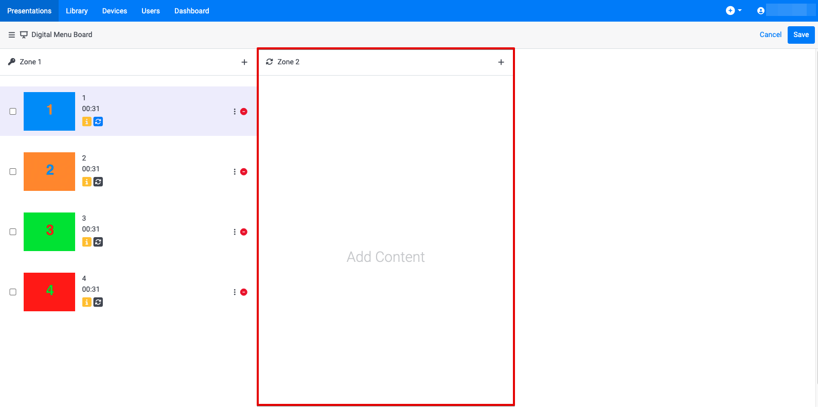 Managing Synchronization Event of Content in Key Zone Playlist Real